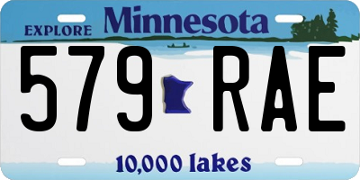 MN license plate 579RAE