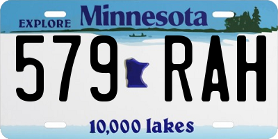 MN license plate 579RAH