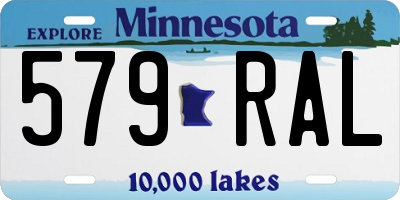 MN license plate 579RAL