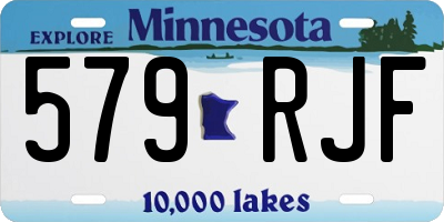 MN license plate 579RJF