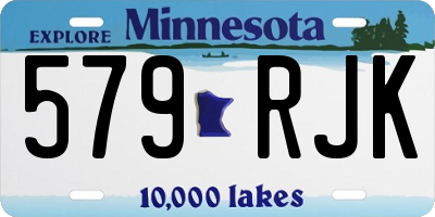 MN license plate 579RJK