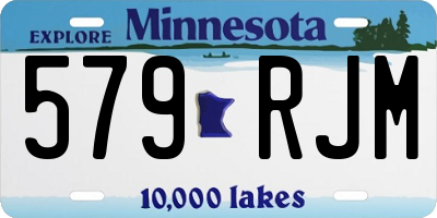 MN license plate 579RJM