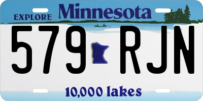 MN license plate 579RJN