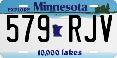 MN license plate 579RJV