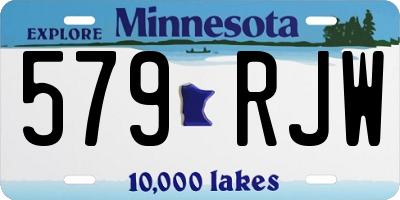 MN license plate 579RJW