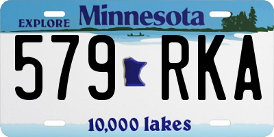 MN license plate 579RKA