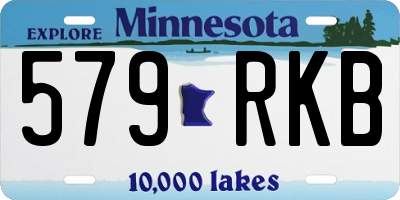MN license plate 579RKB