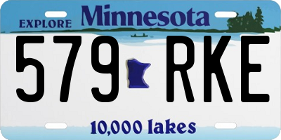 MN license plate 579RKE