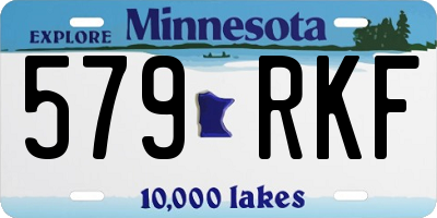 MN license plate 579RKF