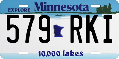MN license plate 579RKI