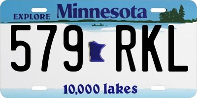 MN license plate 579RKL