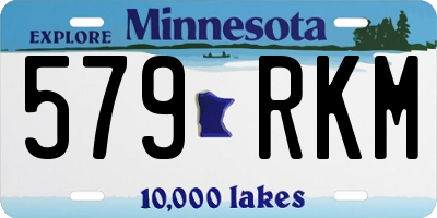 MN license plate 579RKM