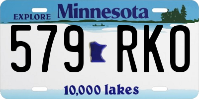 MN license plate 579RKO