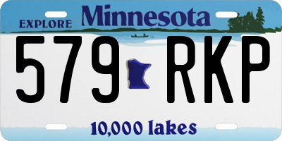 MN license plate 579RKP