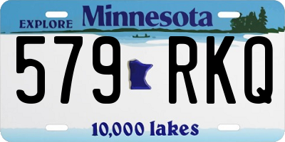 MN license plate 579RKQ