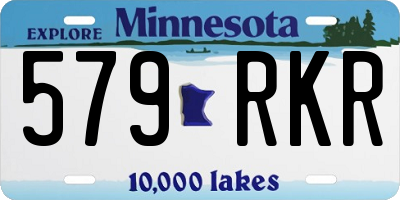 MN license plate 579RKR