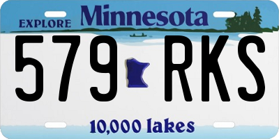 MN license plate 579RKS