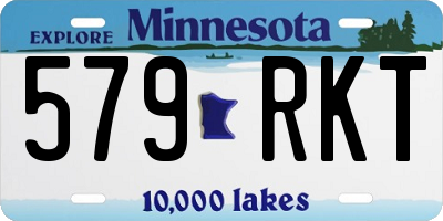 MN license plate 579RKT