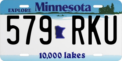 MN license plate 579RKU