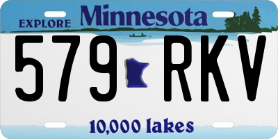 MN license plate 579RKV