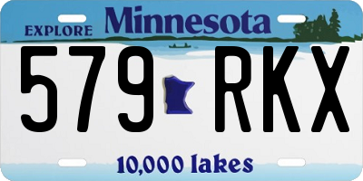 MN license plate 579RKX