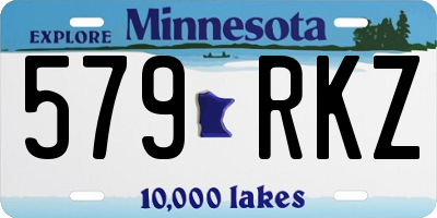 MN license plate 579RKZ