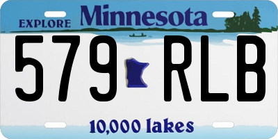 MN license plate 579RLB