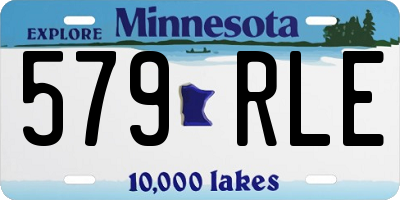MN license plate 579RLE