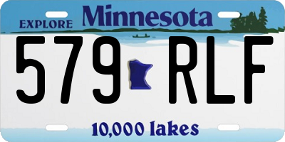 MN license plate 579RLF