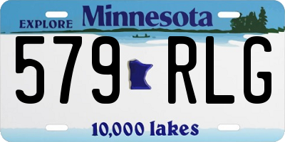 MN license plate 579RLG