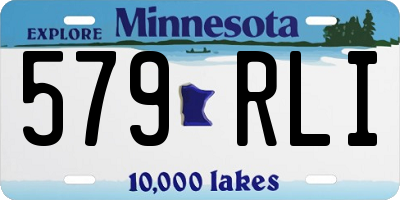 MN license plate 579RLI