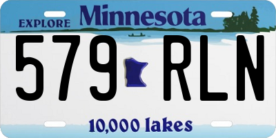 MN license plate 579RLN
