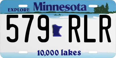 MN license plate 579RLR