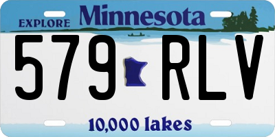 MN license plate 579RLV