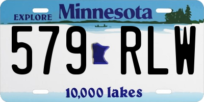 MN license plate 579RLW