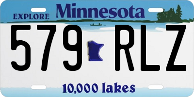 MN license plate 579RLZ