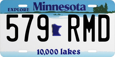 MN license plate 579RMD