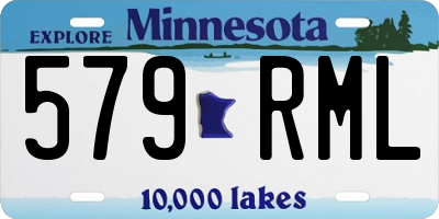 MN license plate 579RML
