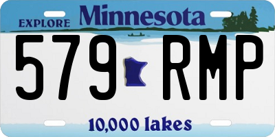MN license plate 579RMP