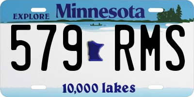 MN license plate 579RMS