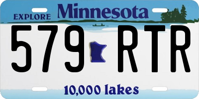 MN license plate 579RTR