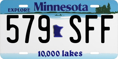 MN license plate 579SFF