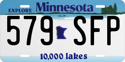 MN license plate 579SFP