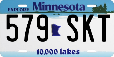 MN license plate 579SKT