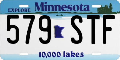 MN license plate 579STF