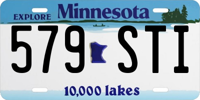 MN license plate 579STI