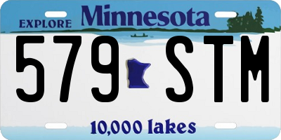 MN license plate 579STM