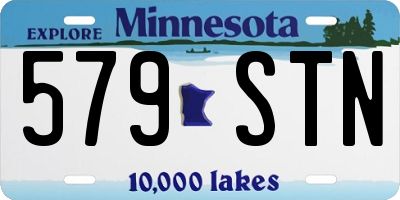 MN license plate 579STN