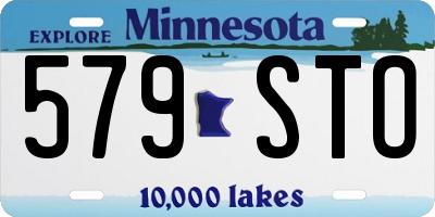 MN license plate 579STO