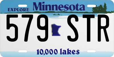 MN license plate 579STR